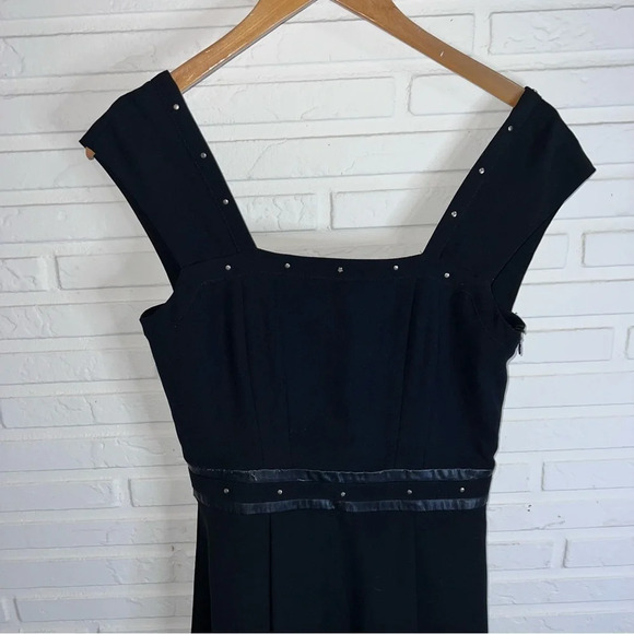 Liu Jo Black Embellished Flowy Skater Mini Dress, Women’s Italian Size 40 - Picture 5 of 10